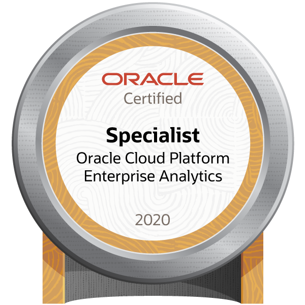Oracle Cloud Infrastructure – Enterprise Analytics Specialist